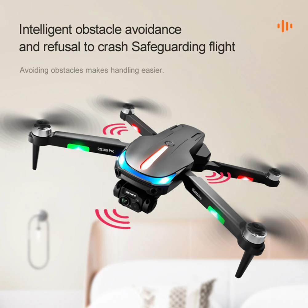 

360° Obstacle Avoidance Flying-Drone Optical-Flow Positioning Foldable RC-Quadcoptor For Beginner Professional