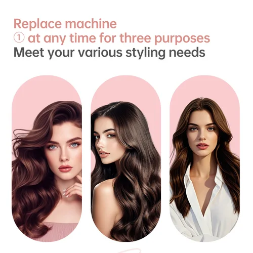 Imagen 2 del producto Rizador de pelo automático, rizador de cerámica de iones negativos, permanente de onda grande de 40mm para uso doméstico, rizador eléctrico para persona perezosa