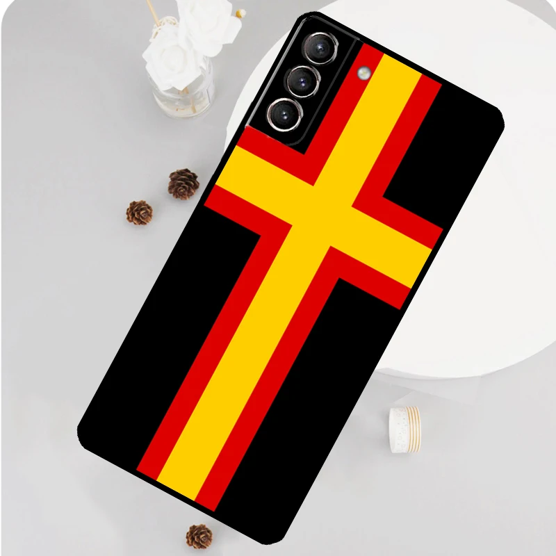 Germany Flag Banner Case For Samsung Galaxy S23 FE S20 S21 S22 Ultra S8 S9 S10 Plus Note 10 20 Ultra Soft Cover