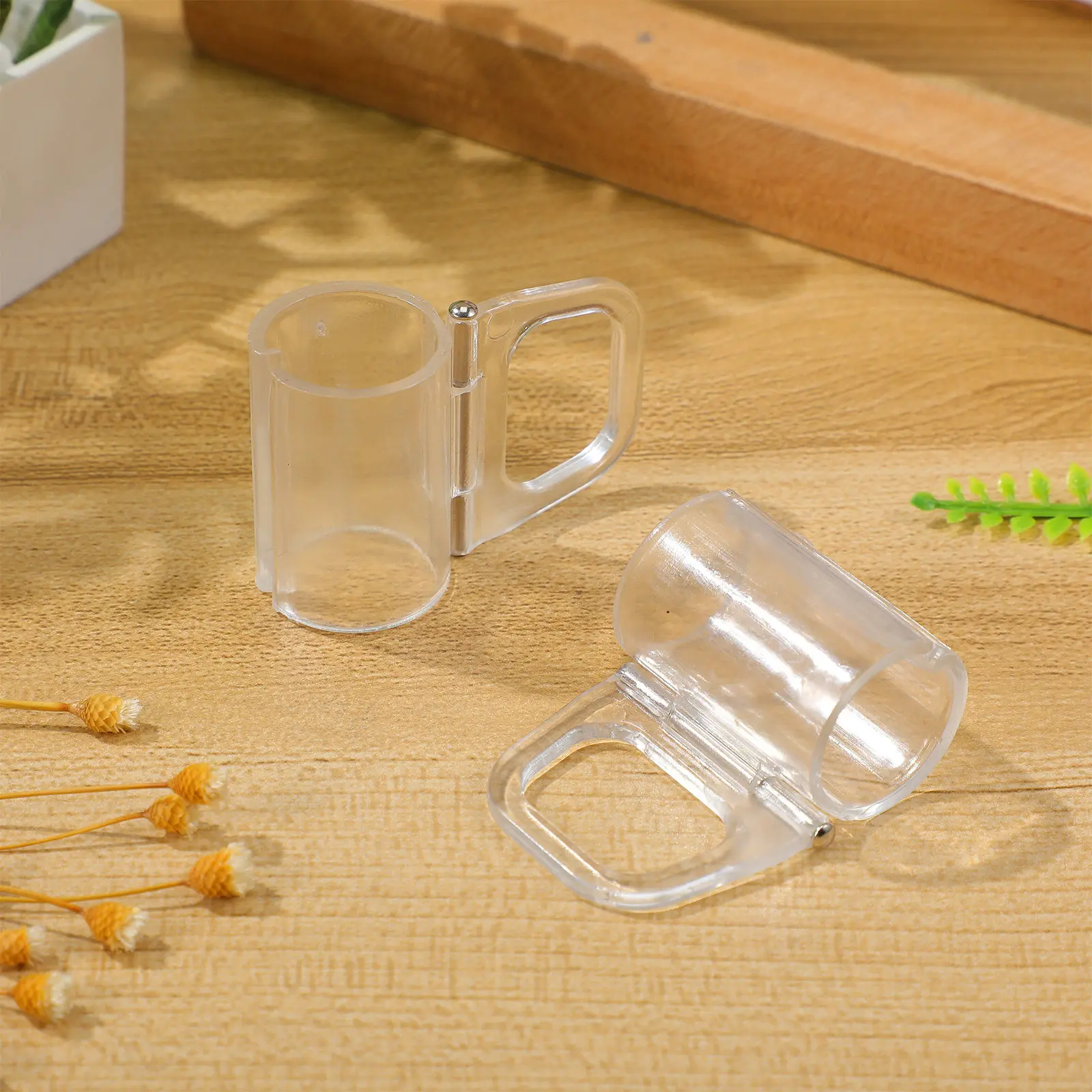 

2Pcs Roller Shade Handle Grips Clear Plastic Lifting Clamps Cordless Window Blinds Pull Down Clips Transparent Blind Accessories