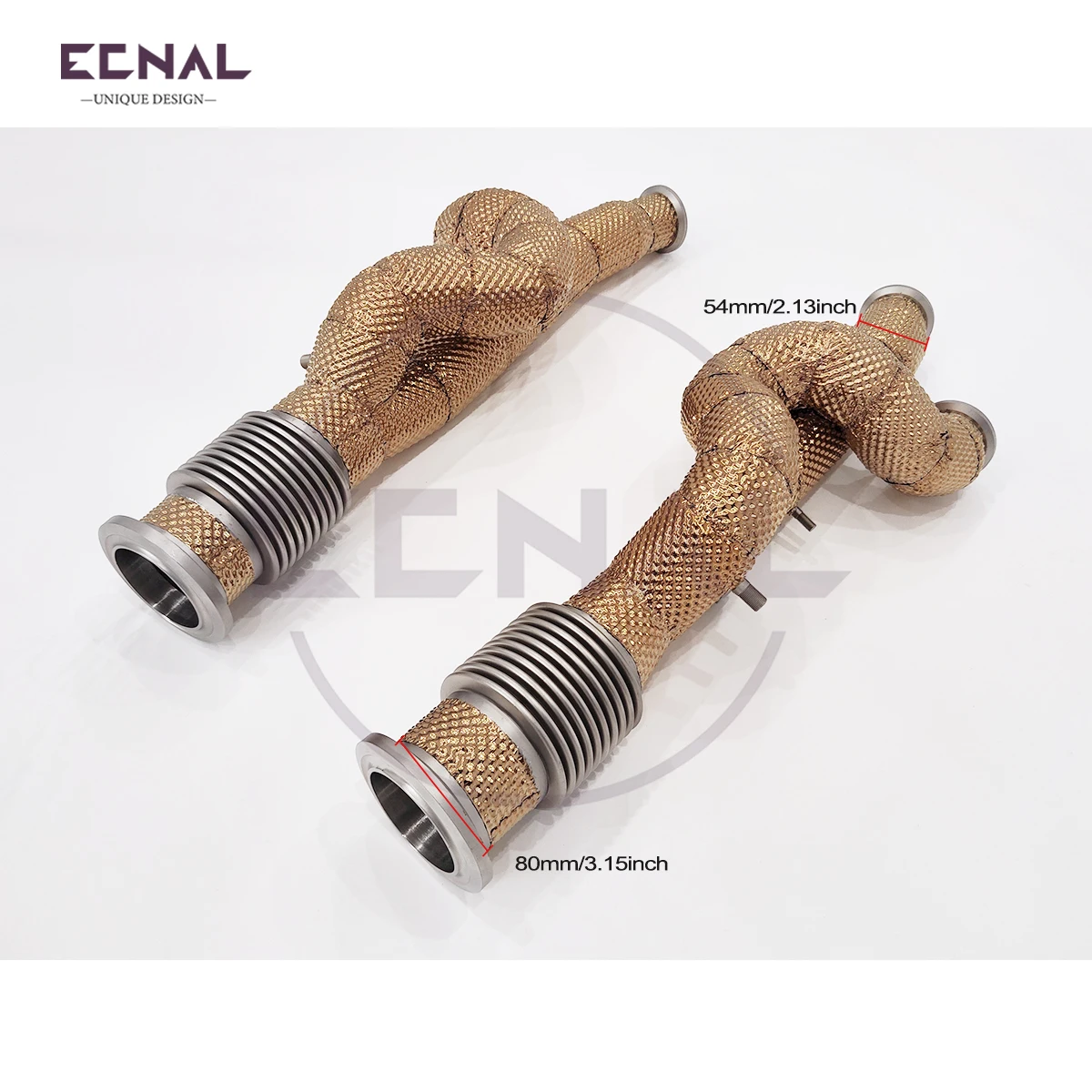 

Ecnal Exhaust Downpipe GINTANI for Lamborghini Aventador S LP700-4 LP720-4 LP740-4 LP750-4 SS304 1.5mm Thick Sport Exhaust Pipe