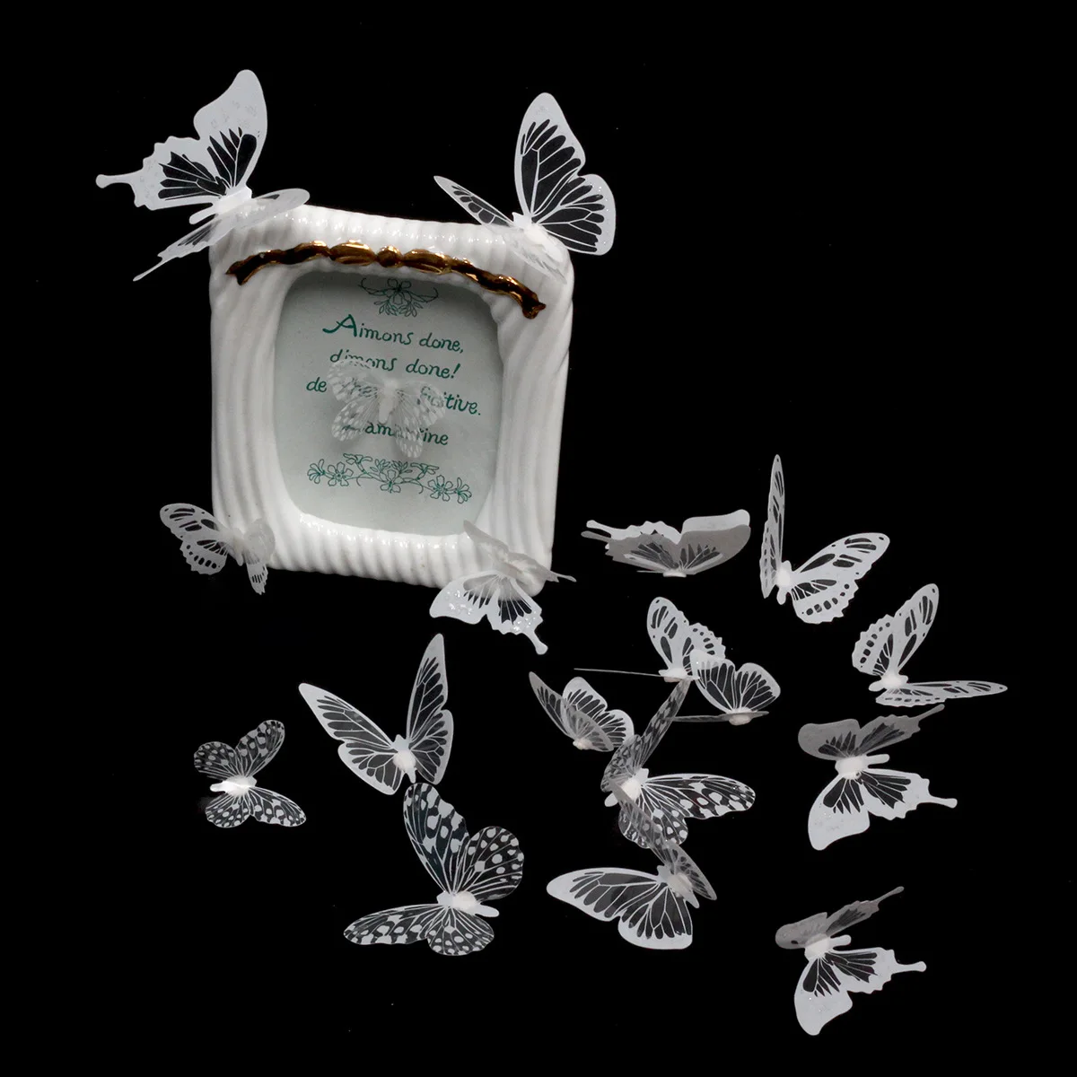 3D Crystal Butterfly Stickers 4