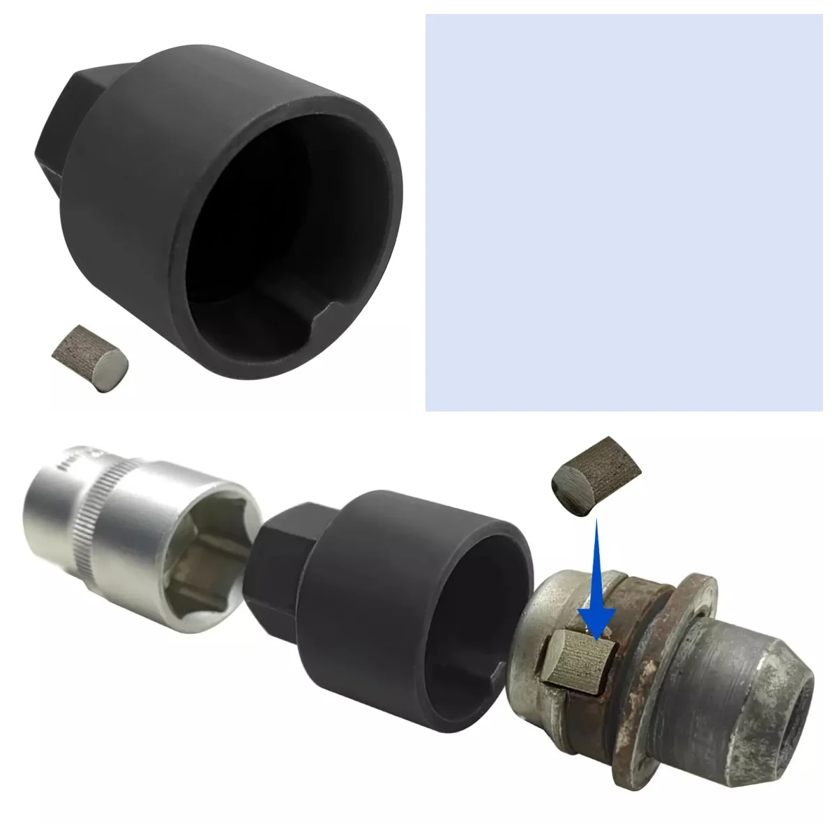 Инструмент для снятия винта стопорной гайки с четырьмя зубьями для автомобильных шин Land Rover Range Rover, противоугонные винты, инструмент для ремонта, аксессуары