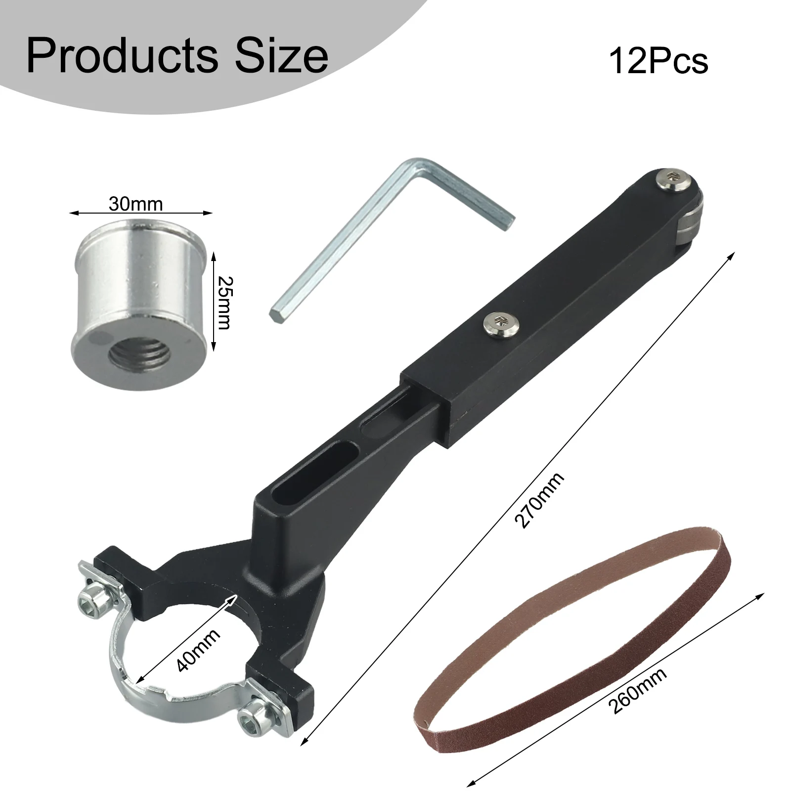 

Easy Belt Sander Conversion Angle Grinder Modified with Stainless Steel Sanding Adapter Accessories Fits For 100mm Grinder