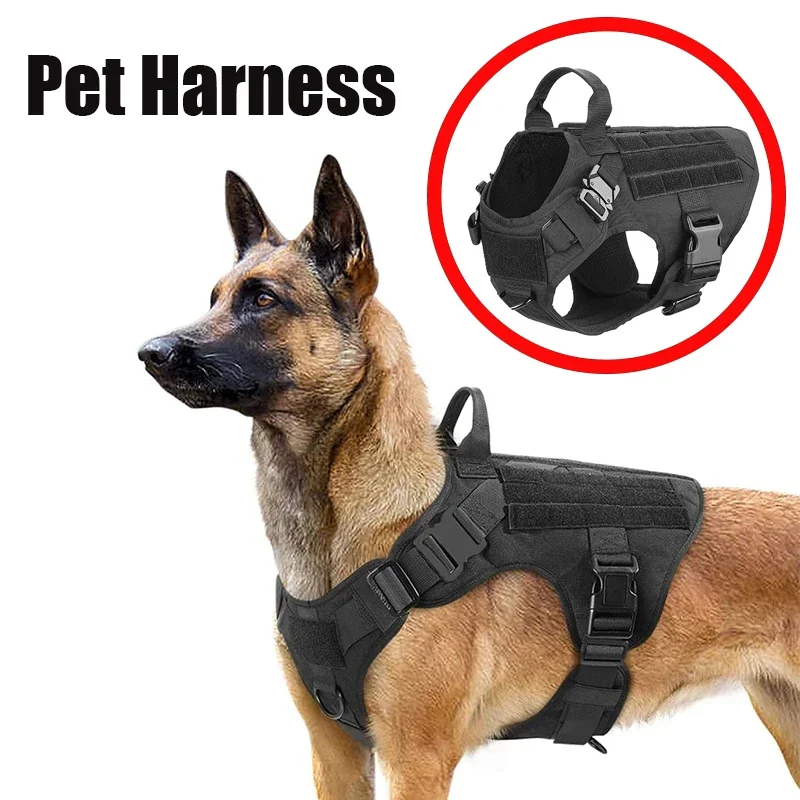 

Уличная тактическая поводок для собак жилет для домашних питомцев Одежда для домашних животных тренировочные принадлежности для маленьких и средних больших собак пастушек малинь