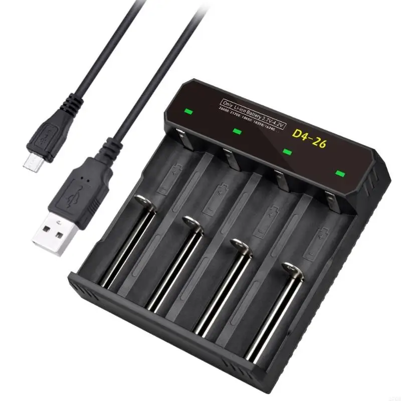 18650 Battery USB Input for 18650 26650 21700 18350 26700 26500 25500 14650 14500 Batteries Strong Compatibility