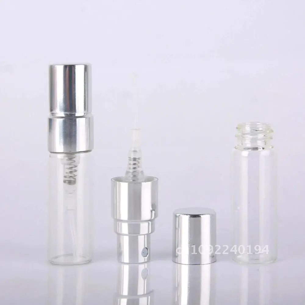 50pcs 100pcs 2ml 3ml 10ml 5ml Sample Refillable Perfume Bottle Mini Container Empty glass Perfume Bottles Bottle Atomizer Spray