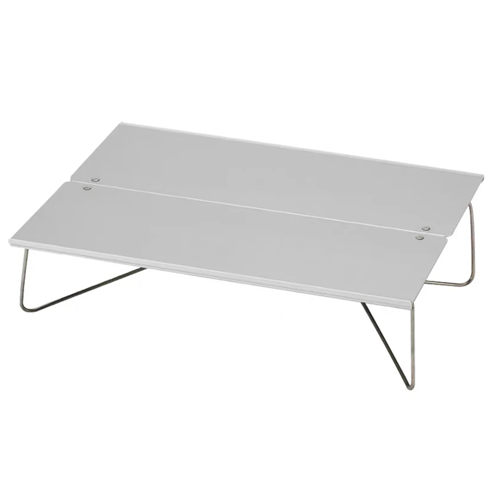 

Outdoor Camping Foldable Table Aluminum Alloy Camping Table Camping Furniture Barbecue Folding Computer Bed Desk