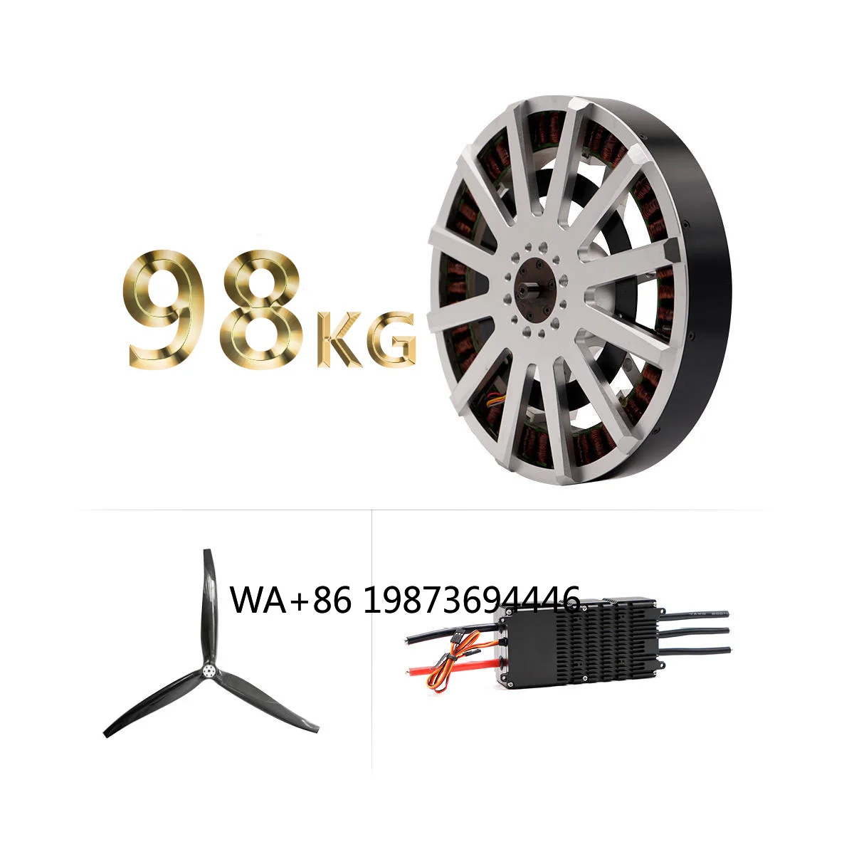 23850 98 кг тягового двигателя постоянного тока с высоким крутящим моментом, бесщеточный двигатель 24 s 300A Esc 55-дюймовый пропеллер для парамотора, самолета, Evtol Airboat 23850 98 кг тягового двигателя постоянного тока с высоким крутящим моментом, бесщеточный двигатель 24 s 300A Esc 55-дюймовый пропеллер для парамотора, самолета, Evtol Airboat