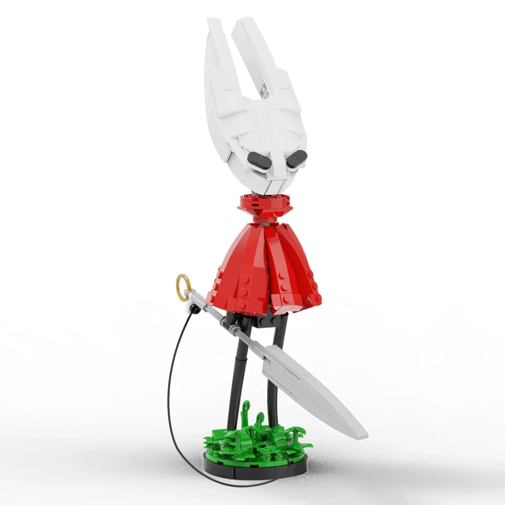 Jeu d'aventure MOC Holloweds-Silksong, blocs de construction de modèle de personnage, chevalier, dents de scie noires, briques de monstre, jouet cadeau pour enfants
