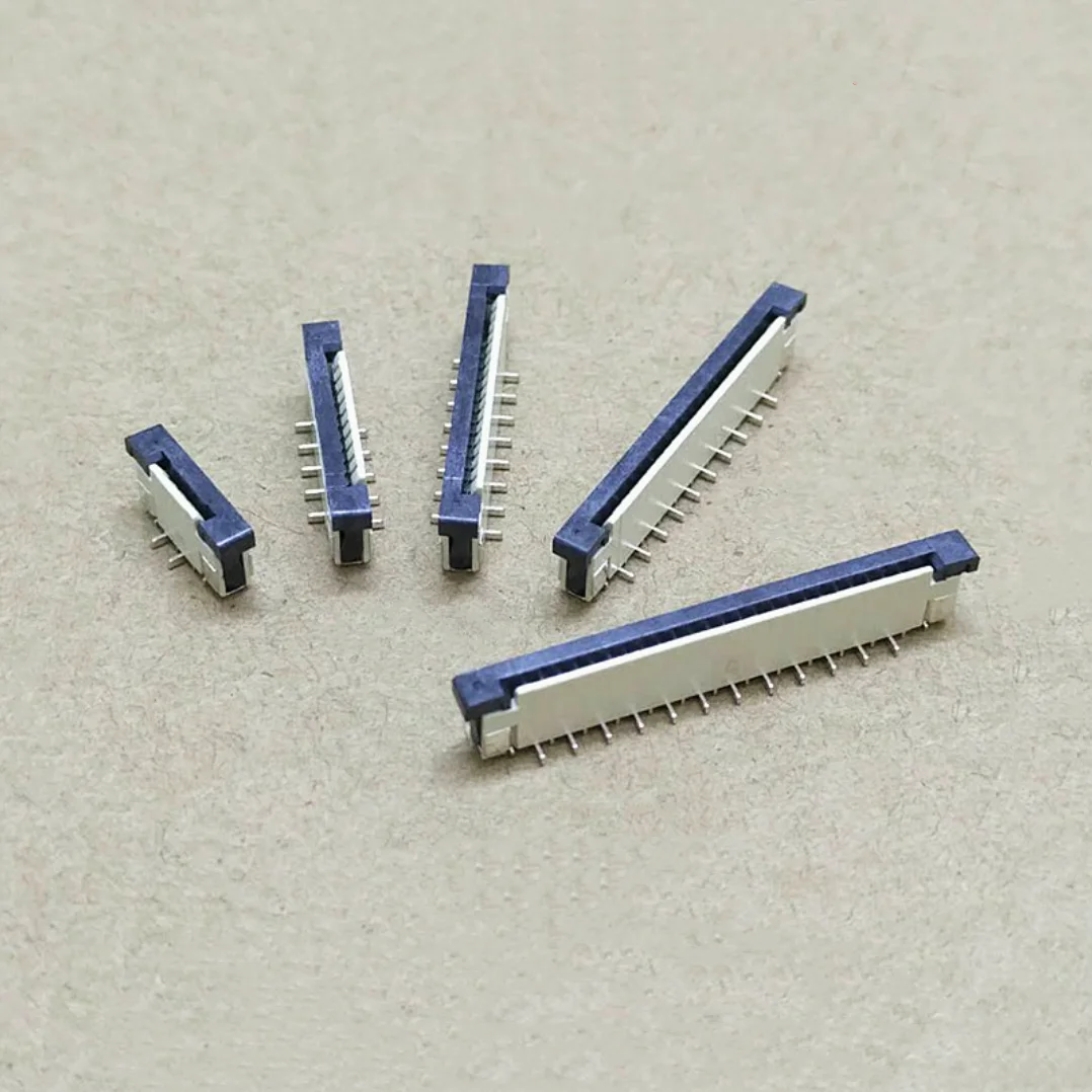 10pcs FFC FPC Socket 1.0mm 4/6/8/10/12/14/16/20/24/30 Pin Vertical Type Ribbon Flat Connector