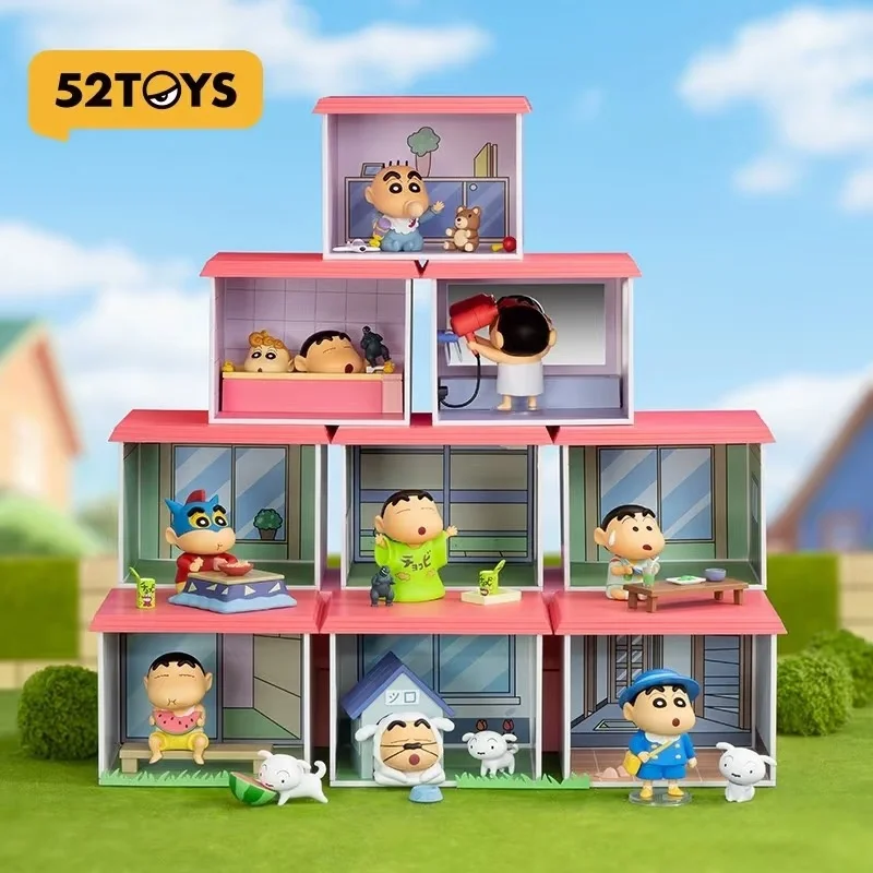 

52TOYS Crayon Shin chan слепая коробка Chunribu Home Series модная кукла настольный орнамент милые периферийные подарочные коллекции и подарки