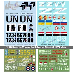 1:16 Remote Control Tank Model General UV Sticker for Tank Enthusiast Diy