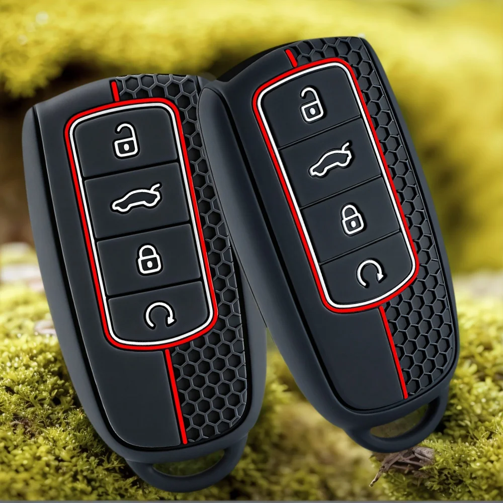 Funda de silicona sin llave FOB para Chery JAECOO J7 9 Tiggo 7 8 Pro Max Omoda C5 Tigo 7 8 Plus Arrizo5 accesorios remotos para coche
