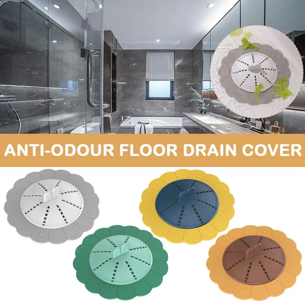 Bathroom Drain Cover, Odor-Proof Insect Trap, Kitchen Clogs, Hair Filter Prevents Sink Accessories Bathtub Mesh, Stopper W8X2