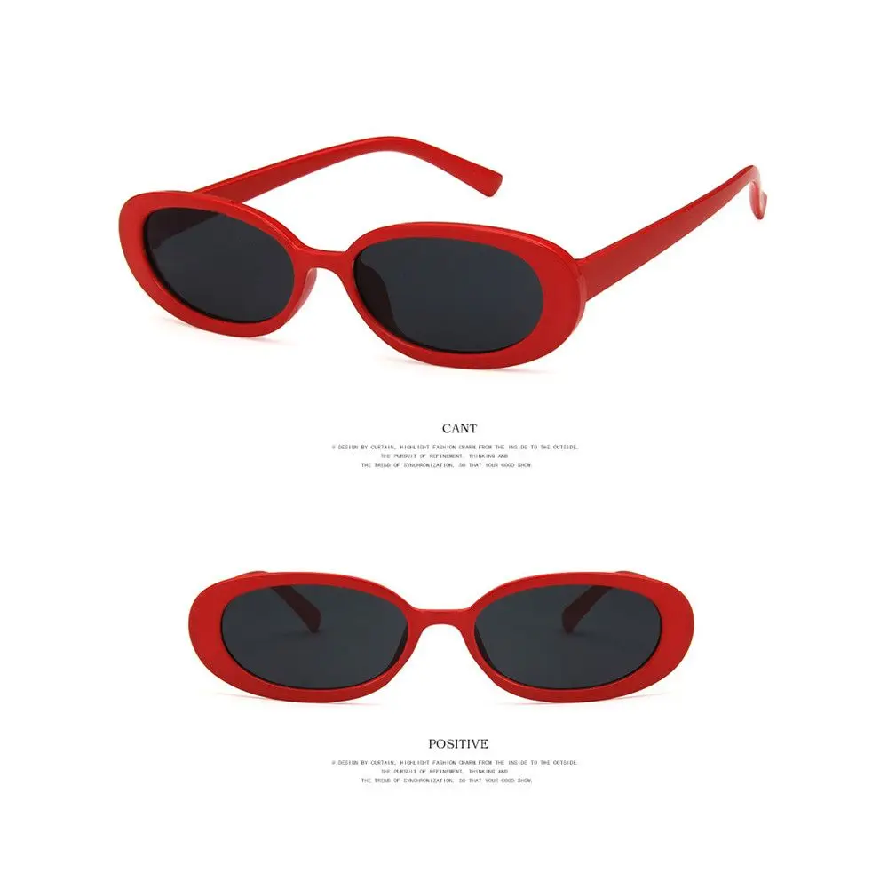 Małe okulary przeciwsłoneczne UV400 dla kobiet Modne okulary przeciwsłoneczne Owalne okulary