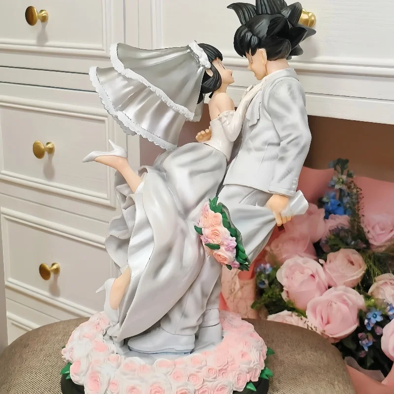 

Dragon Ball Z Son Goku Figure Chichi Wedding Version 31cm Pvc Figurine Model Toys Statue Collection Ornament Couple Wedding Gift