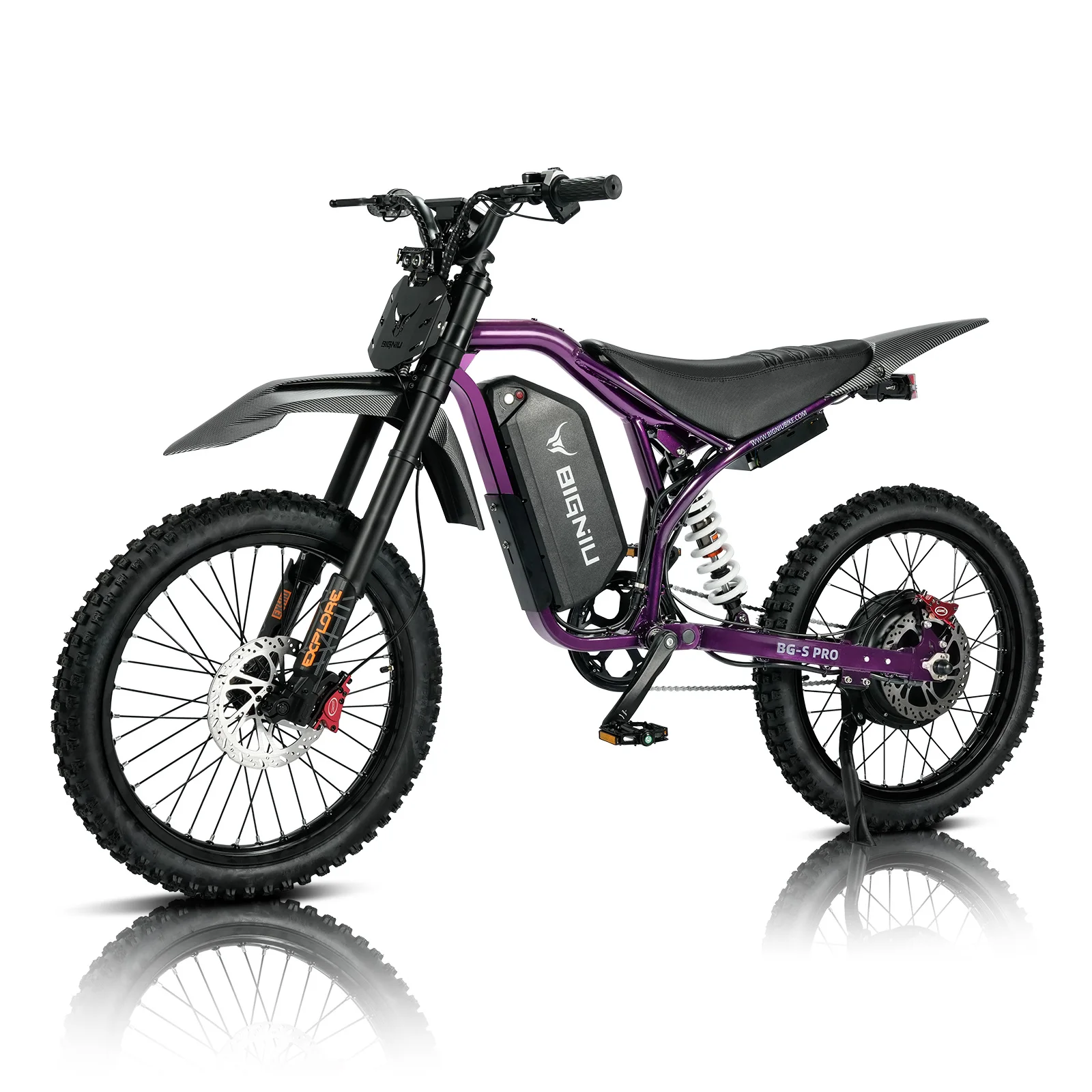 BIGNIU BG-SP 3000W Electric Bike for Adults, 60V Battery, Full Suspension High Performance E-Bike with Hydraulic Disc Brakes image 2