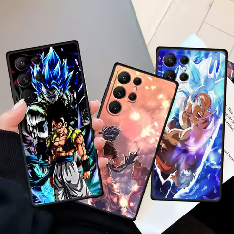 Goku D-Dragon Ball Z Art For Samsung Galaxy S24 S23 S22 S21 S20 FE S10 S10E Plus Ultra Pro Lite 5G Black Back Phone Case