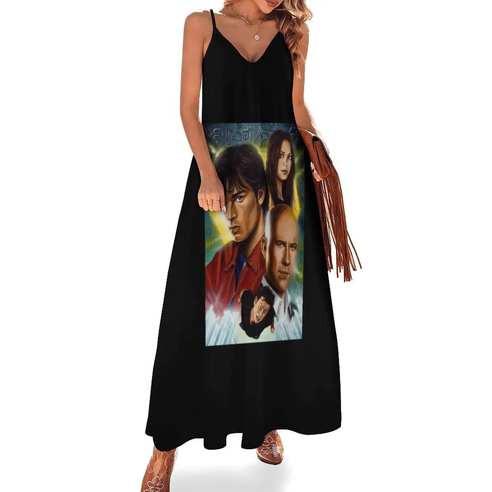 

Smallville Awesome Sleeveless Dress Long dress woman cute dress summer