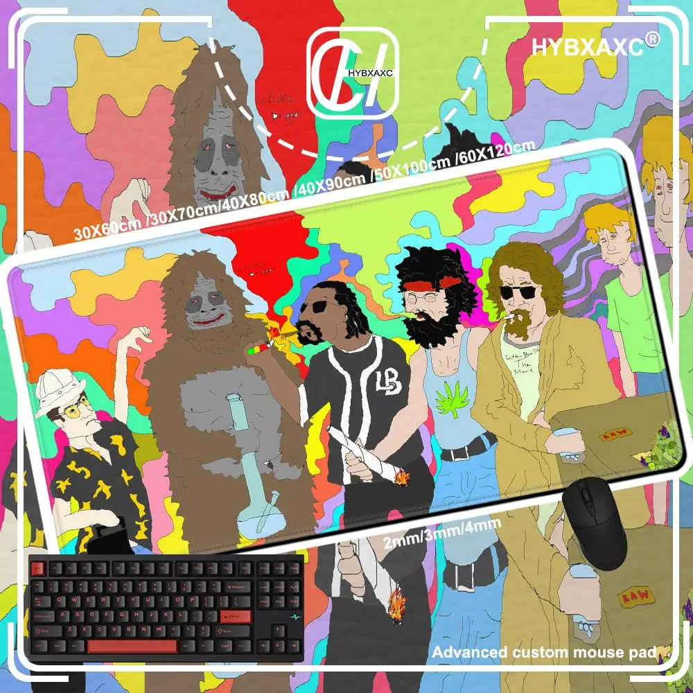 Funny The B-Big-Lez S-Show Mouse Pad Computer Laptop Rubber Non-Slip Mouse Mat Mouse Pad Gamer Decoracion Desk Mat HYBXAXC