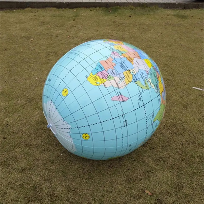 Jumbo Inflatable Globe 90CM Early Educational Inflatable Earth World Geography Globe Map Balloon Toy Beach Ball Kids Toy