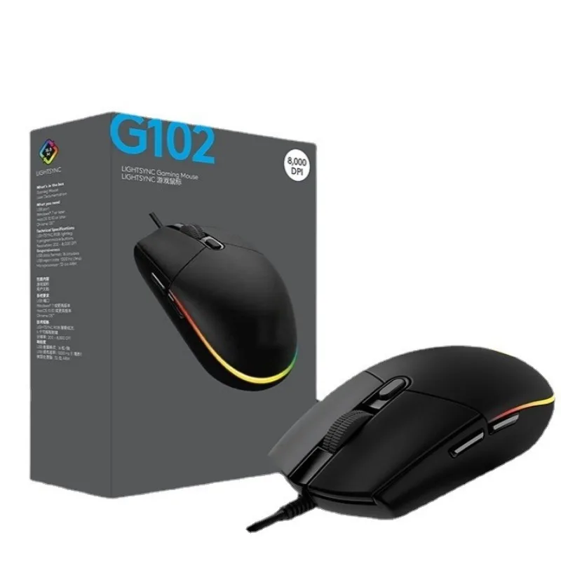 

Logitech G102 Wired Mouse 2.4G Gaming Mouse Desktop Notebook Mouse