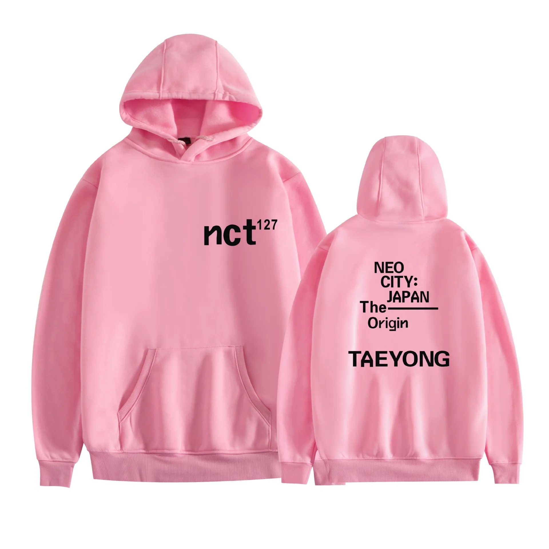 2024 New NCT 127 Peripheral Zheng Zaiyuan Unisex Hoodie Support Clothing Printed Large Fleece Pullover Hoodie Coat