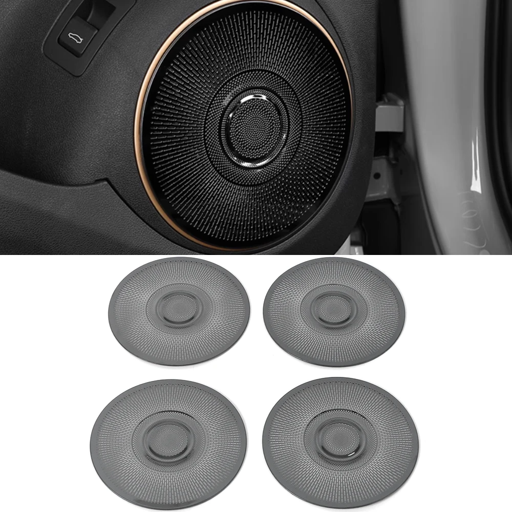 For BYD Frigate 07 2023-2024 Car Door Audio Speaker Cover Loudspeaker Pad Trim Frame Sticker Stainless Interior Accessories