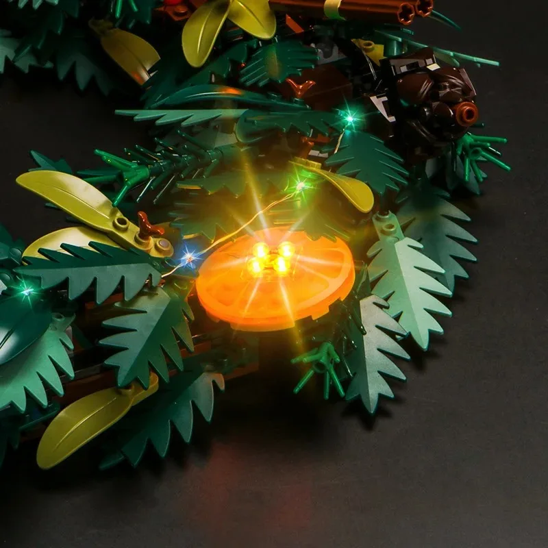 Led Lighting Kit For 10340 Creator Expert Christmas Wreath Not Include Building Blocks (Only Lighting Set)