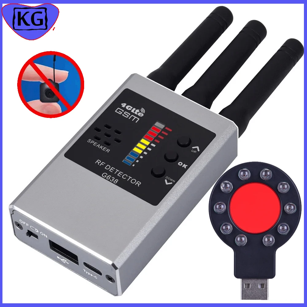 anti spy rf signal detector camera escondida gsm audio bug finder gps tracker detectar candid cam protecao de seguranca 01