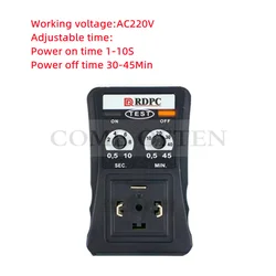 Electronic Drain Valve Fittings Pilot Head Timer Solenoid Valve Coil Hole Diameter 13mm AC220V G1/2