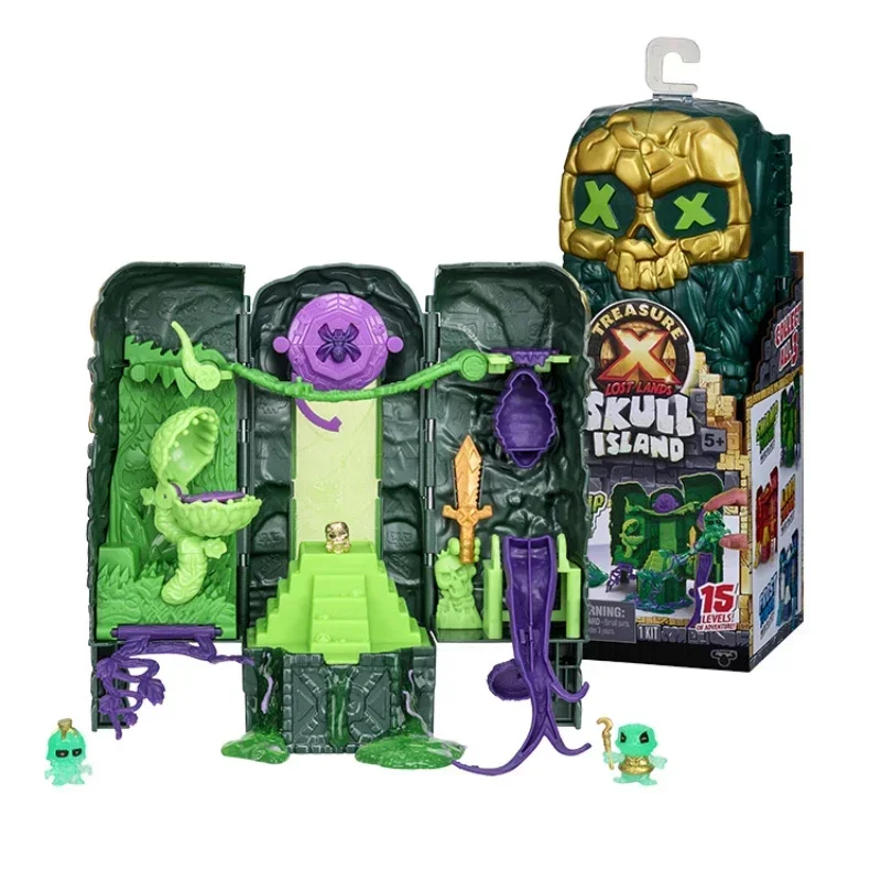 Treasure X Treasure Adventurer Gold Treasure Alien Skull Island Pagoda Swamp Boy Toy Action Figures Holiday Gifts for Children