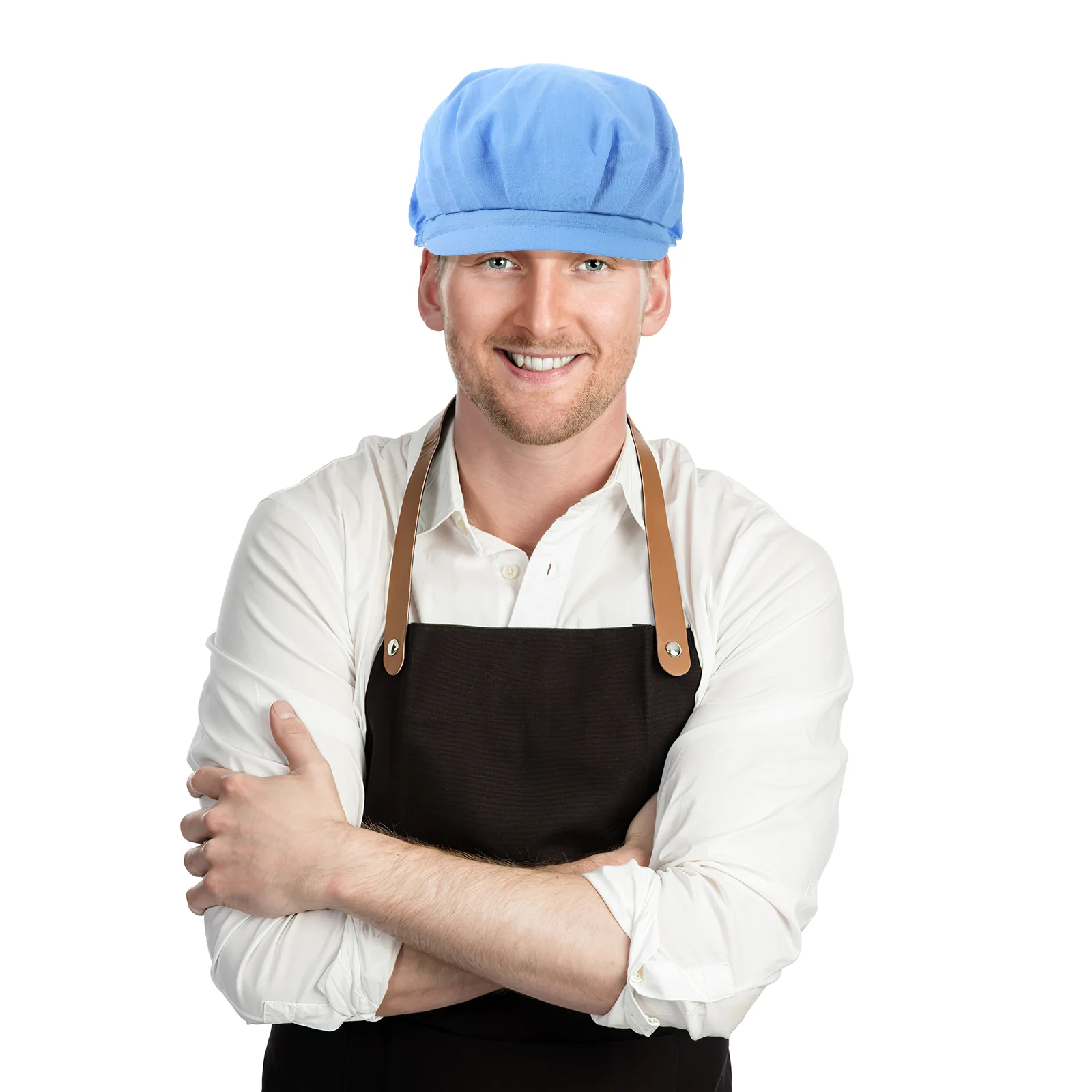 Cappello da lavoro Chef Ristorante Berretto antipolvere per uomo Cucina traspirante in cotone Miss Caps