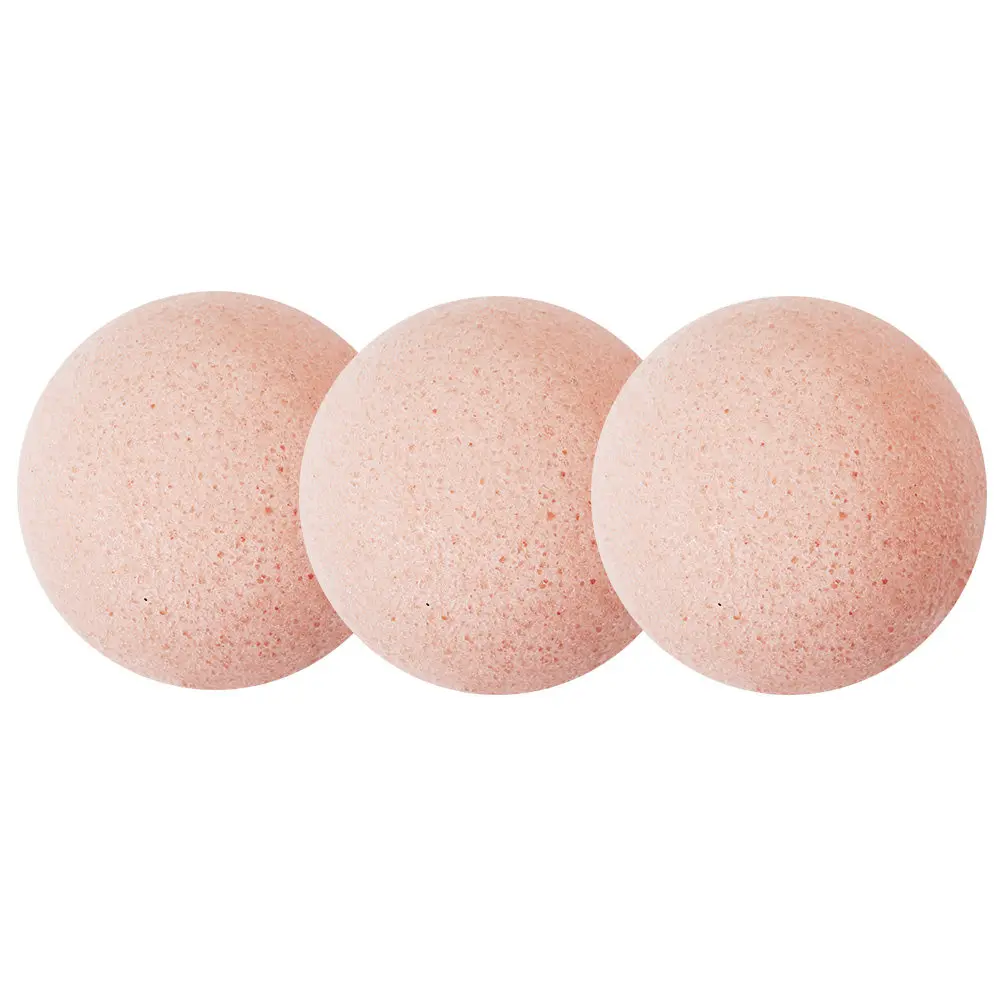

3Pcs Face Cleansing Sponge Set Natural Pink Soft Daily Exfoliating Wash Face Flutter Remove Blackheads Whiteheads
