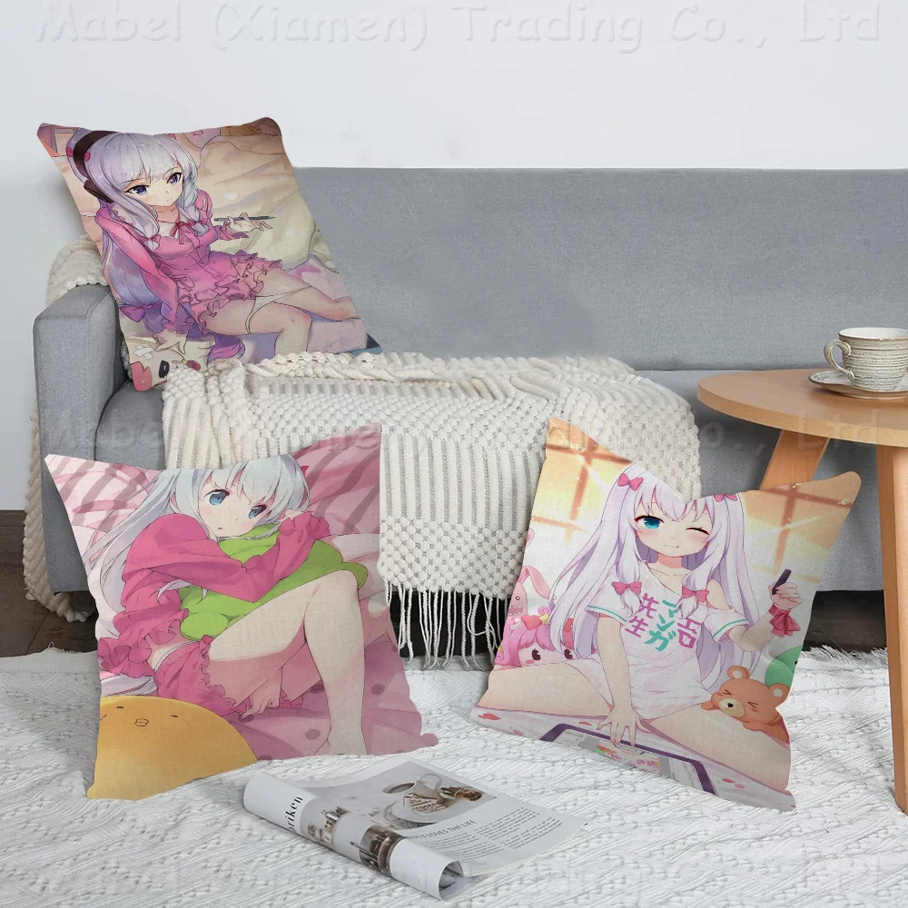 

Anime Z-zumi Sagiri Cushion Cover Inches Farmhouse Decor Home Throw Pillow Covers For Couch Decorations