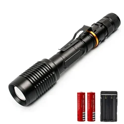 Banggood Z5 Ultra Super T6 LED Flashlight outdoor Camping Flashlight Waterproof Zoom Rechargeable Bicycle Light by 18650 Battery