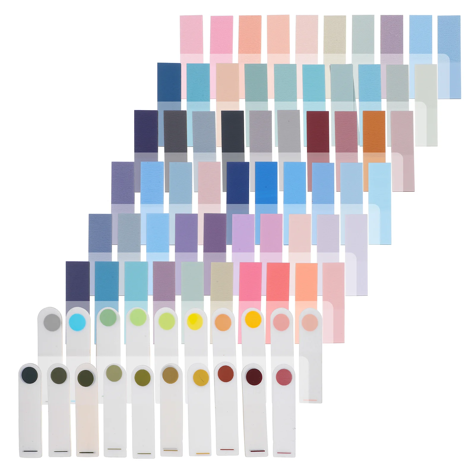 

1 комплект липких полосок для чтения, вкладки, портативные клейкие маркеры страниц, индексные вкладки, цветные закладки, маркеры предложений