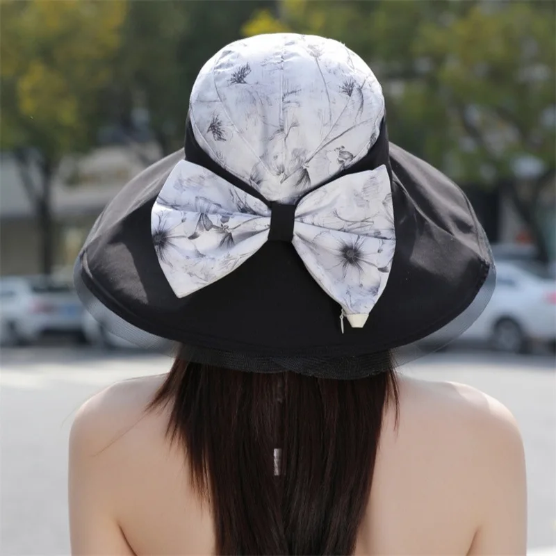 Summer Fisherman\'s Hat Which Can Be Folded Large Brim Flower Sunshade Hat With Sun And UV Protection And Fashionable Beach Sun