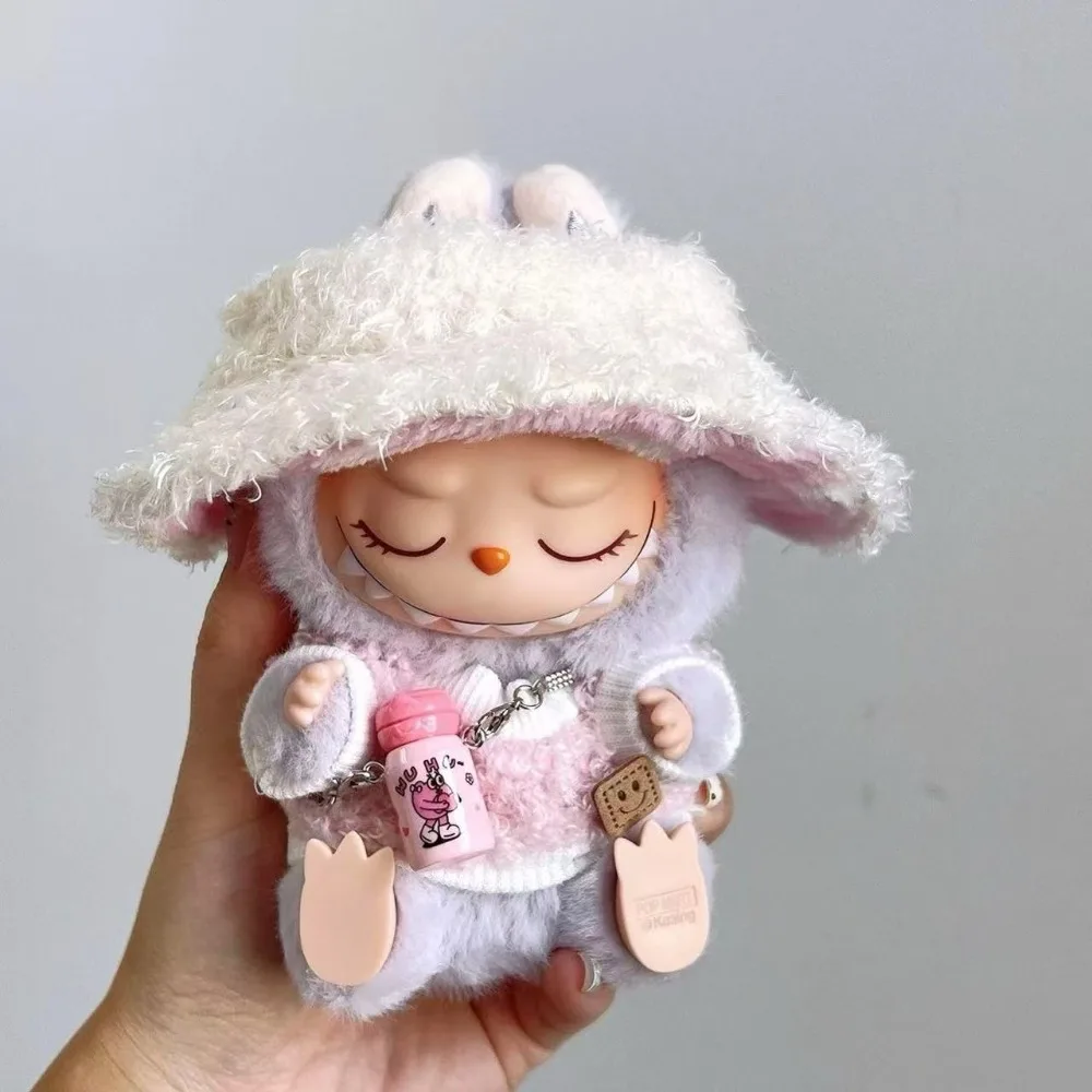 Per 17 centimetri Labubus Mini Vestiti per le Bambole Vestito Cappello Vestiti Scarpe Labubu II Accessori per Bambole Coltiva Seduta Gioco di Partito Giocattoli