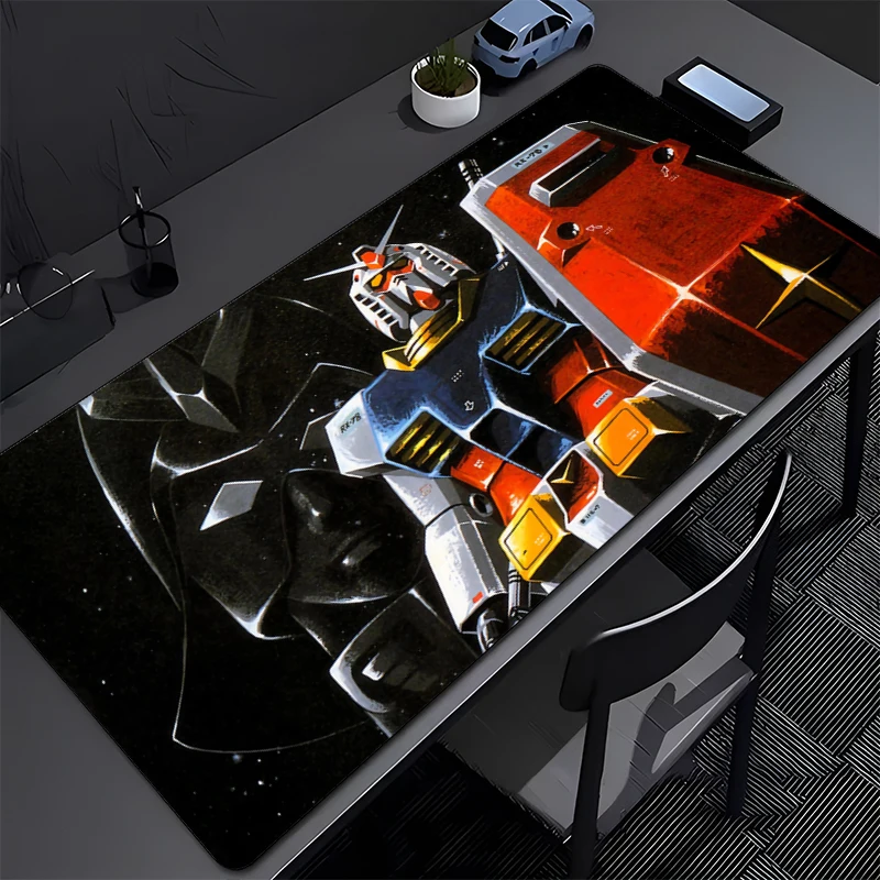 แผ่นรองเมาส์กันกระแทกแบบกลไก RX-78-2 กันดั้ม แผ่นรองโต๊ะขนาดใหญ่ แผ่นรองคีย์บอร์ด แผ่นรองเมาส์สำหรับเล่นเกม อุปกรณ์เสริมคอมพิวเตอร์ แผ่นรองเมาส์