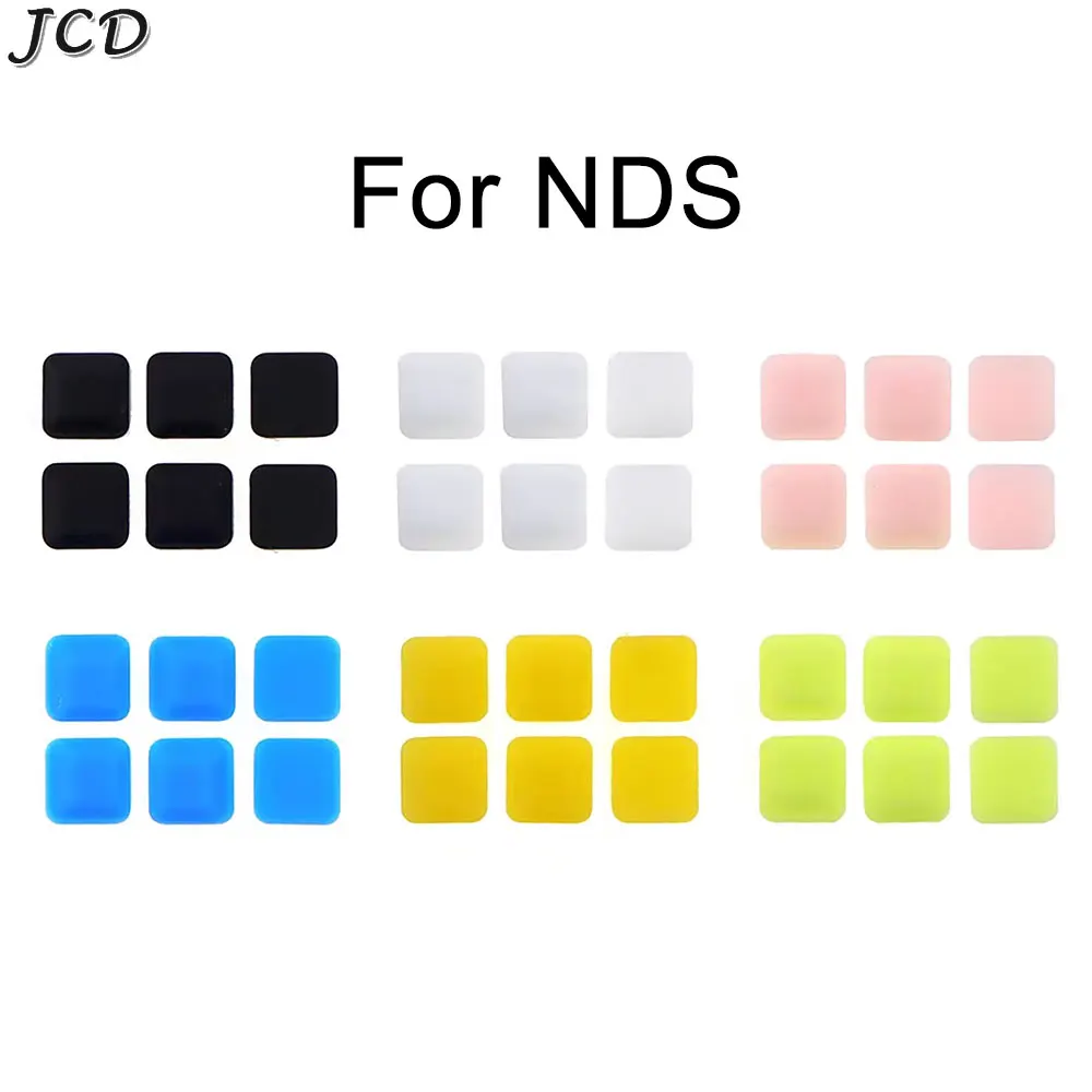 

JCD 1set Replacement Screw Dust Plug Cover Rubber Pad Screw Rubber Feet Cover For NDS Game Console Accessories