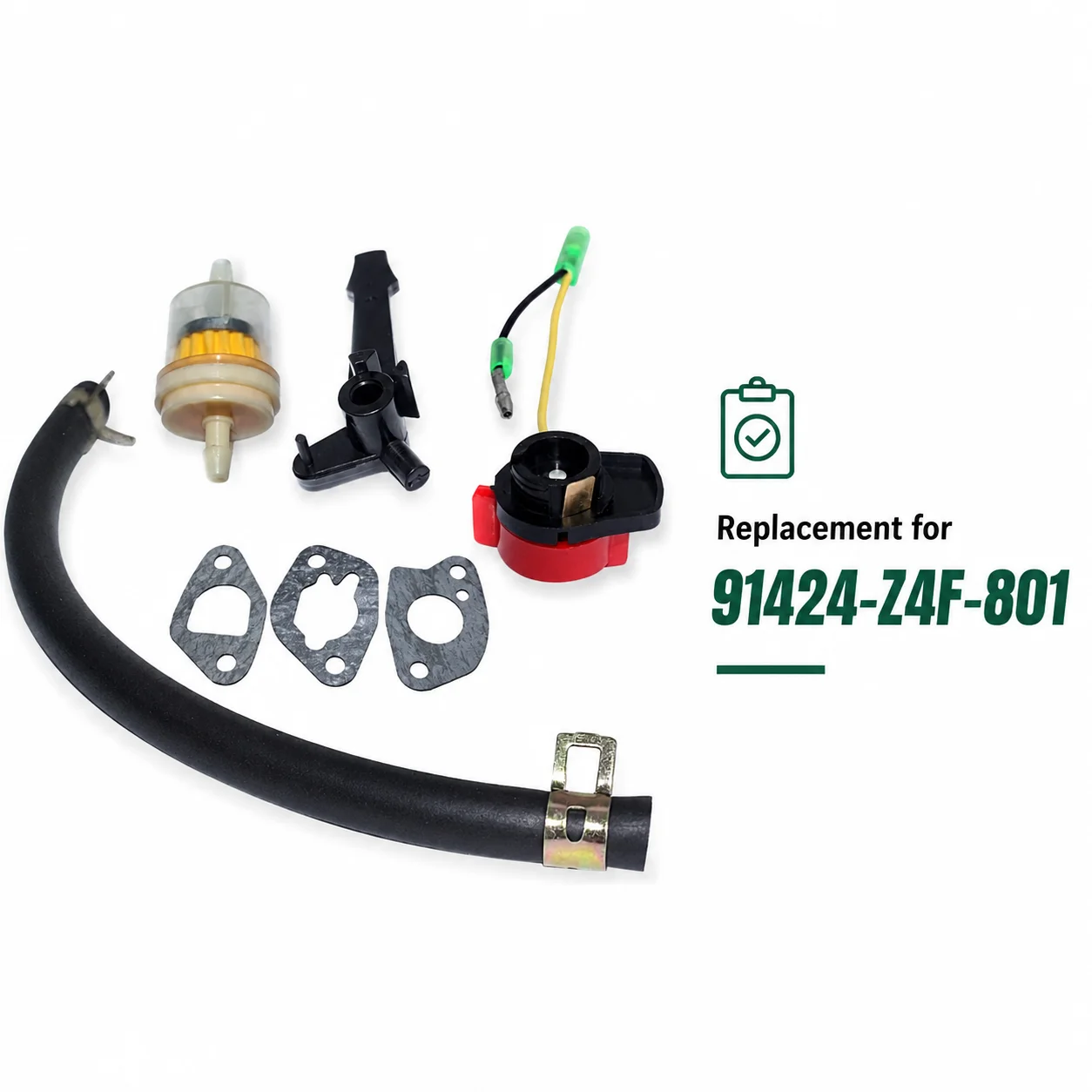 Carburetor Gasket Stop Switch Fuel Filter Hose Choke Rod For Honda GX160 GX200 5.5HP 6.5HP Engine Tune Up Replaces 91424-Z4F-801