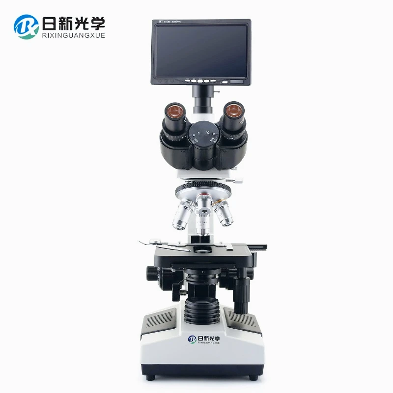 RXT-76TV Trinocular Biological Microscope Rixin Optics HD Screen Professional Microscope for Aquaculture & Pet Clinical