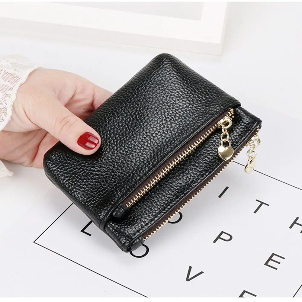 New Leather Coin Purse Women Mini Change Purses Kids Coin Pocket Wallets Key Chain Holder Zipper Pouch Card Holder Wallet bag