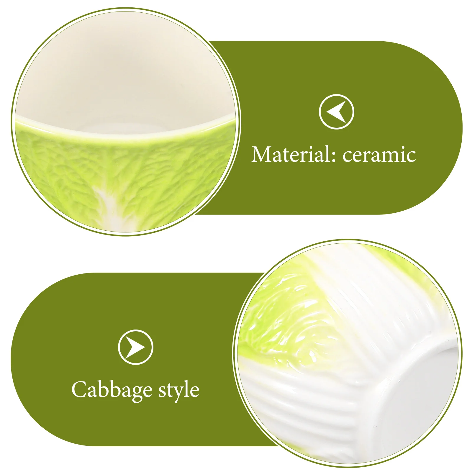 

Ceramic Tea Cup 170Ml Cabbage Style Design Delicate Chinese Kung Fu Teacup for Home Office Tea House Decorative Drinking Ware