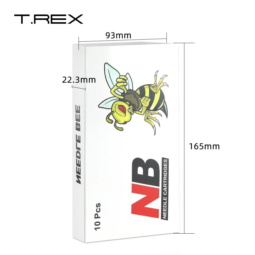 T-Rex NB 0.35mm RL M1 Tattoo Cartridge Needle Round Liner Shader Supply forniture per tatuaggi permanenti per il trucco