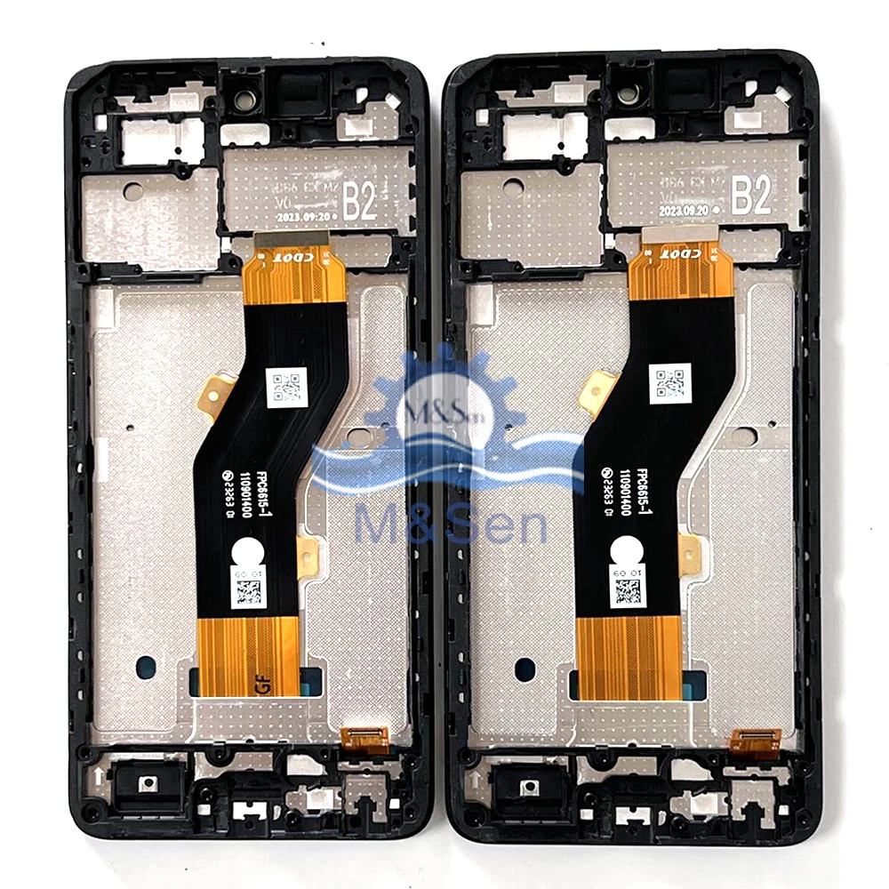 6.6\'\' Original For Infinix Tecno Spark Go 2024 BG6 LCD Display Screen Touch Panel Digitizer For Tecno Spark Go 1 KL4 Frame