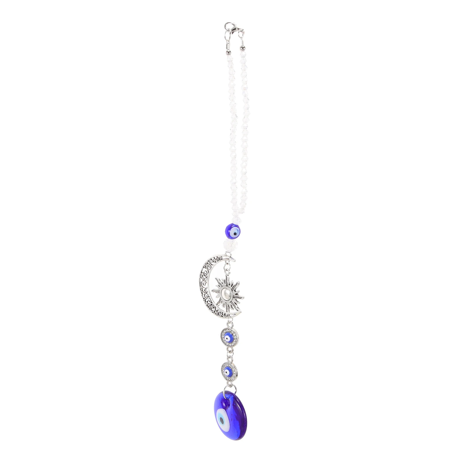 

Evil Eye Hanging Ornament Car Hanging Accessories Crystal Retro Demon Eye Accessories Rearview Mirror Decor Car Interior Charm