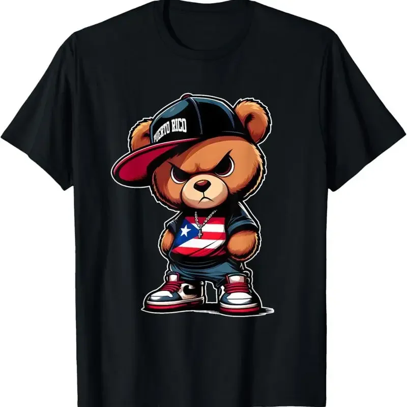 Cute Teddy Bear Puerto Rico Flag T Shirt Boricua Rican